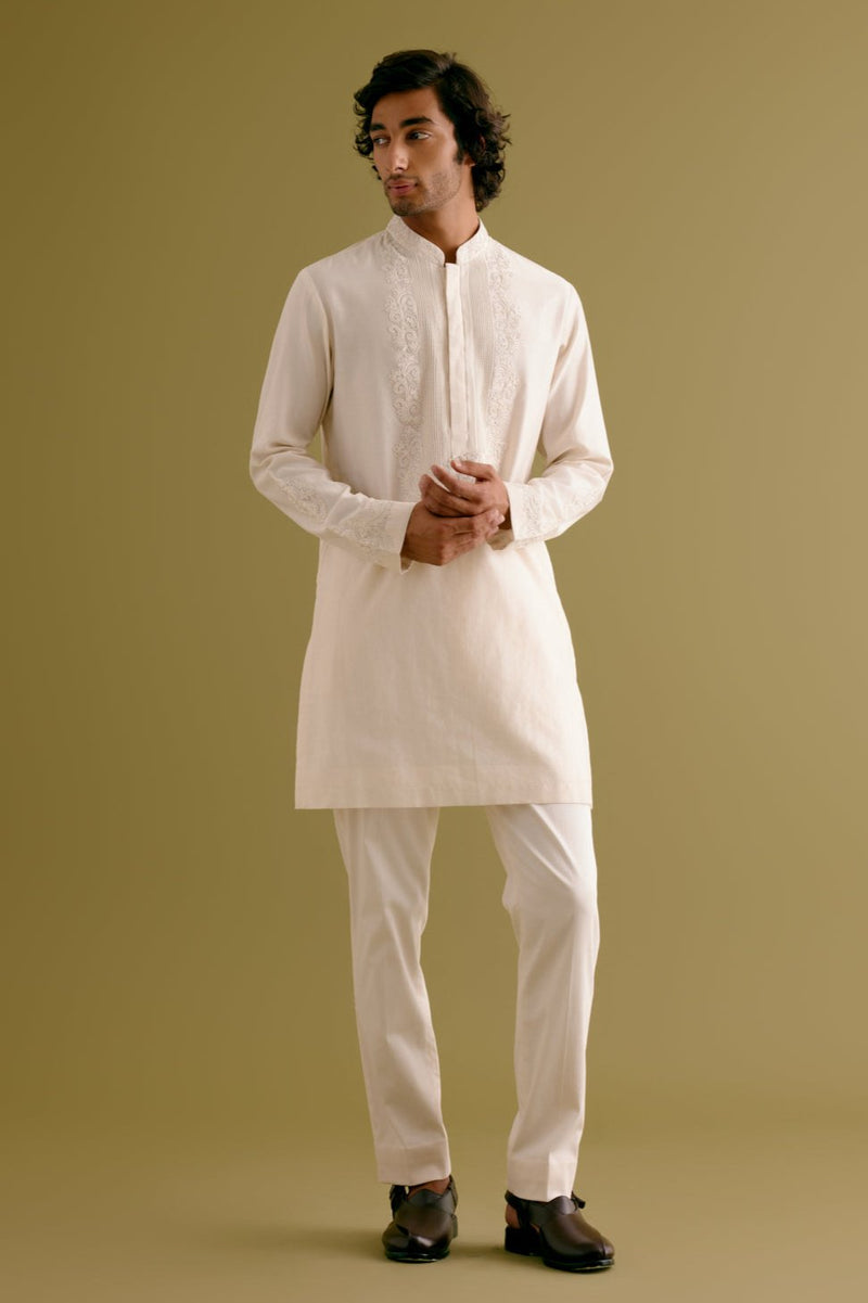 Ivory Dori Embroidered Kurta Set