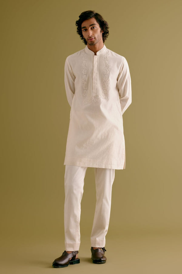 Ivory Dori Embroidered Kurta Set