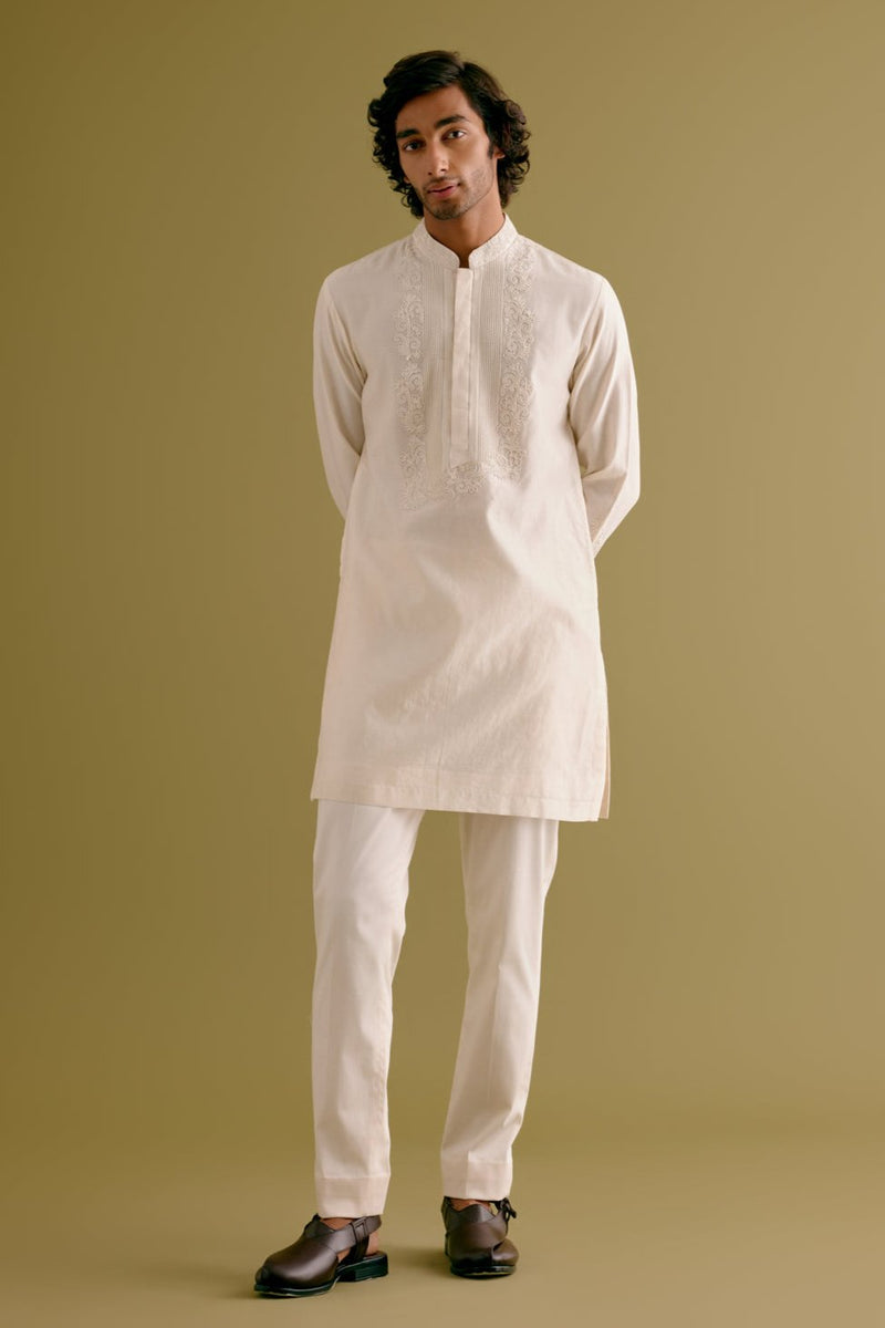 Ivory Dori Embroidered Kurta Set