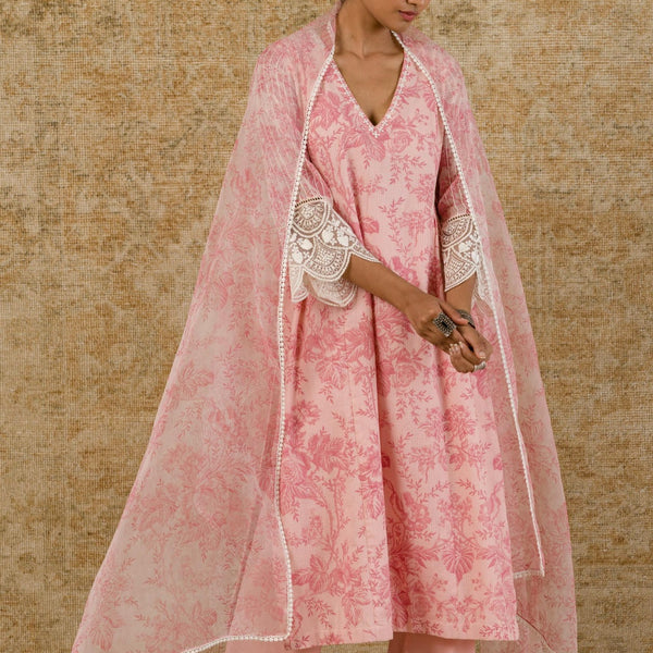 Devnaagri  Blush Pink Embroidered Satin Saree – LIVEtheCOLLECTIVE